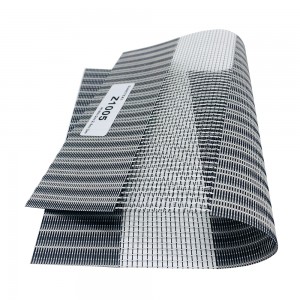 Colorfast Durable UV Proof PVC Material Zebra Blind Fabric for Window
