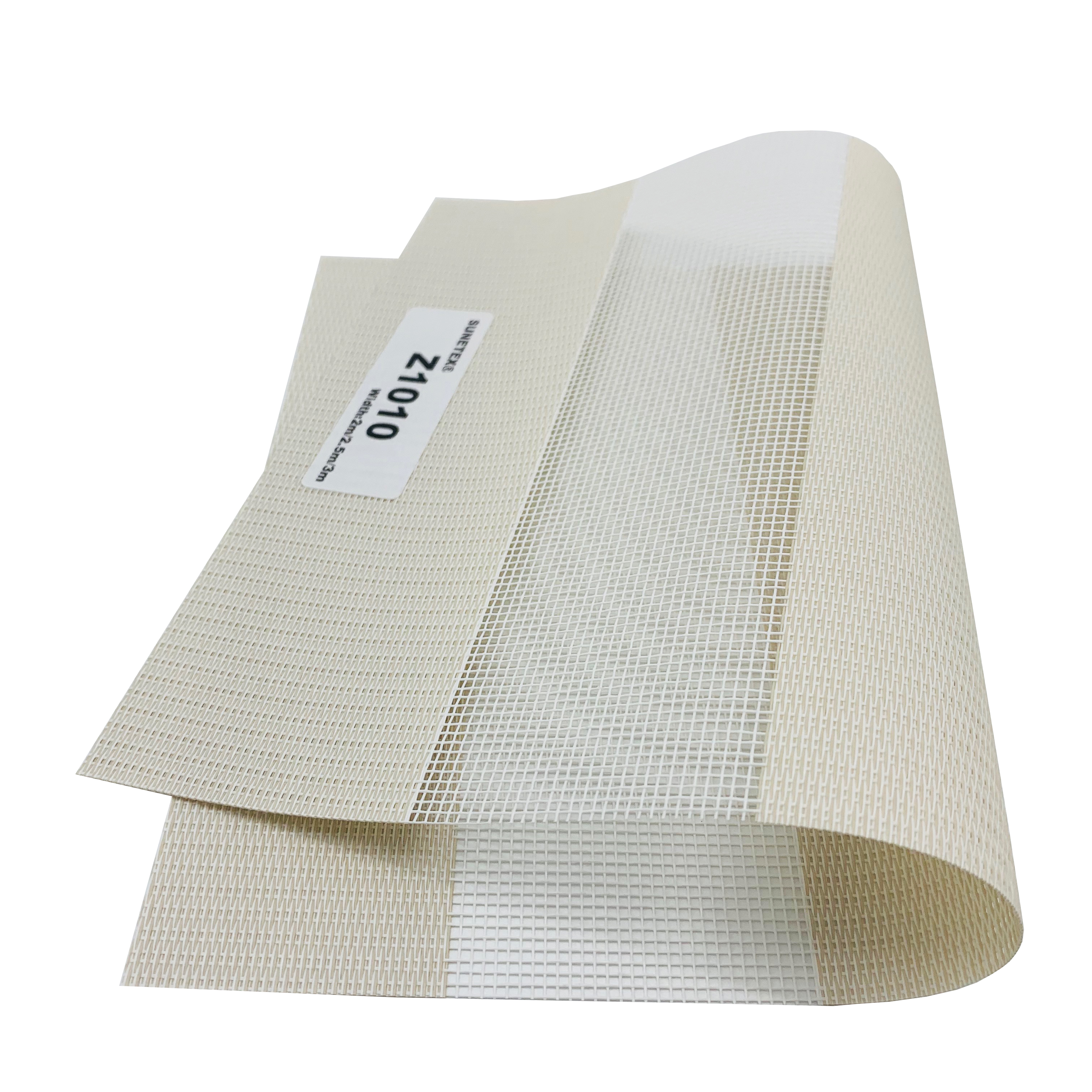 Innovative Textile Design: 5% Openness Beige Sunscreen Zebra Fabrics