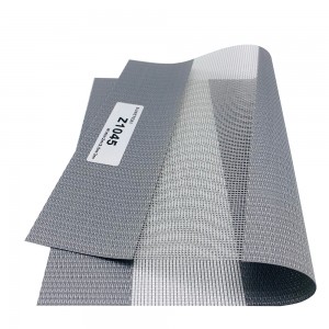 Hot Sale 5% Openness Solar Screen Double Layer Roller Blinds Fabrics For Home Decor