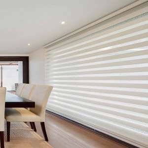 Wholesale 100% Polyester 3m Width Translucent Day And Night Popular Double Layer Roller Fabrics For Home Decor