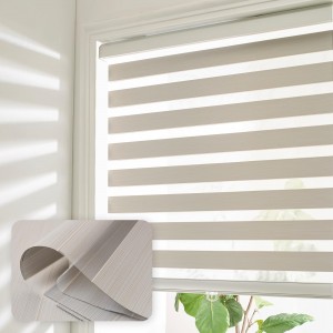 High Quality 5% Openness Solar Light Translucent Double Layer Roller Up Blinds Fabrics For Modern Home Decoration