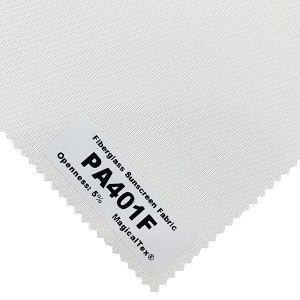 Eco-friendly Fiberglass Sunscreen Fabric 36% Fiberglass And 64% PVC