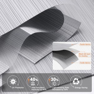 Polyester Blackout Zebra Fabric Material Window Blinds 100% Blackout Blinds Fabric
