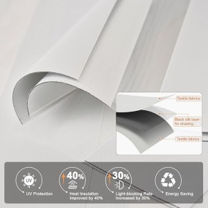 100% Polyester Zebra Blind Solid Blackout Fabric for Built-in Window Blind
