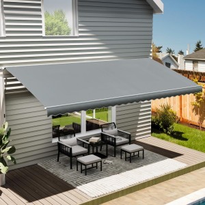Wholesale 3m Width 100% Acrylic Solution Dyed Awning Shade Blinds Fabric For External Decor