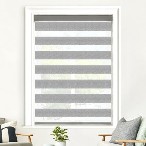 Day and Night Double Layer Blackout UV Protection Waterproof Zebra Blinds Fabric for Window