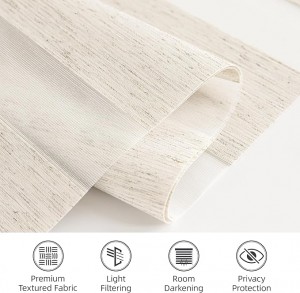 Double Day And Night 100% Polyester Fiber UV Proof Zebra Blinds Fabric For Window