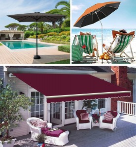 Waterproof UV Resistant Fade Proof Durable Acrylic Awning Fabric for Outdoor Use
