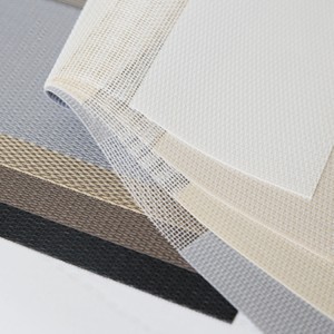 Window Decor Adjust Light Semi-Blackout Sunscreen Dual Roller Blinds Fabrics