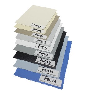 Outdoor And Indoor Smart Blinds Waterproof Palette Coated Blackout Fabric Roller Blinds Shades