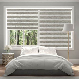 118-120′ Width Roller Shutter Sunscreen Day and Night Blind Zebra Blinds Fabric