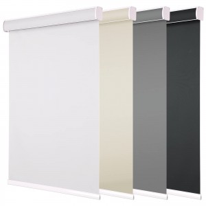 polyester thick black out window shade coverings for bathrooms roller blinds by size uk cost