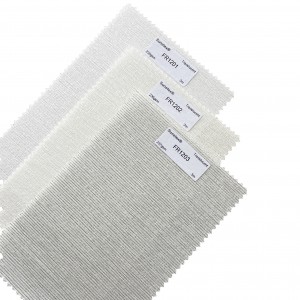 100% Polyester Roller Solar Shade Fabric Sheer Shutter Kitchen Silhouette Blinds Fabric
