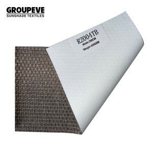Excellent Quality New Design Blackout Waterproof White Coating Roman Roller Texture Fabric