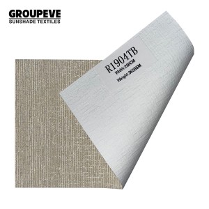 Premium 100% Polyester White Foam Coated Blackout Roman Roller Blinds Fabric