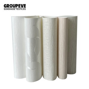 Jacquard Modern Roman Shades Motorized Double Roman Blinds Fabrics