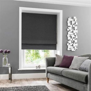 High End 100% Polyester White Coated Blackout Roman Shades Blackout Roller Fabrics