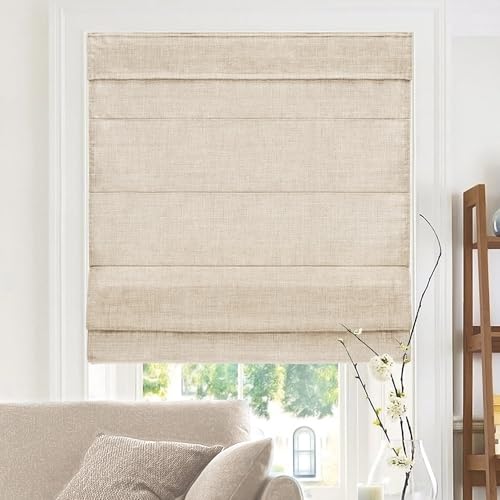 Groupeve Roman Blinds Fabric: Premium Polyester Window Covering for Elegant Light Control, Privacy, and Modern Interior Design