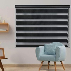 China Factory Supply 100% Polyester Custom Day And Night Roller Blinds Fabrics For Window
