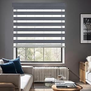 Zebra Shade Fabric UV Protection Sheer Mesh and Opaque Stripes for Modern Blinds