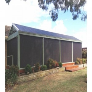 High Quality 1% Openness Exterior Window Roller Up Blinds Fabrics For Zip Track Blinds