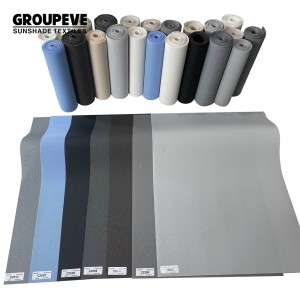 PVC Polyester Sunscreen Roller Blind Fabric Hotel Home Restaurant Hospital Apartment