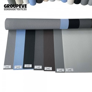 PVC Polyester Sunscreen Roller Blind Fabric Hotel Home Restaurant Hospital Apartment