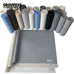 Waterproof Sunscreen Fabric Home Roller Window Blinds Sun Shade Material Fabric