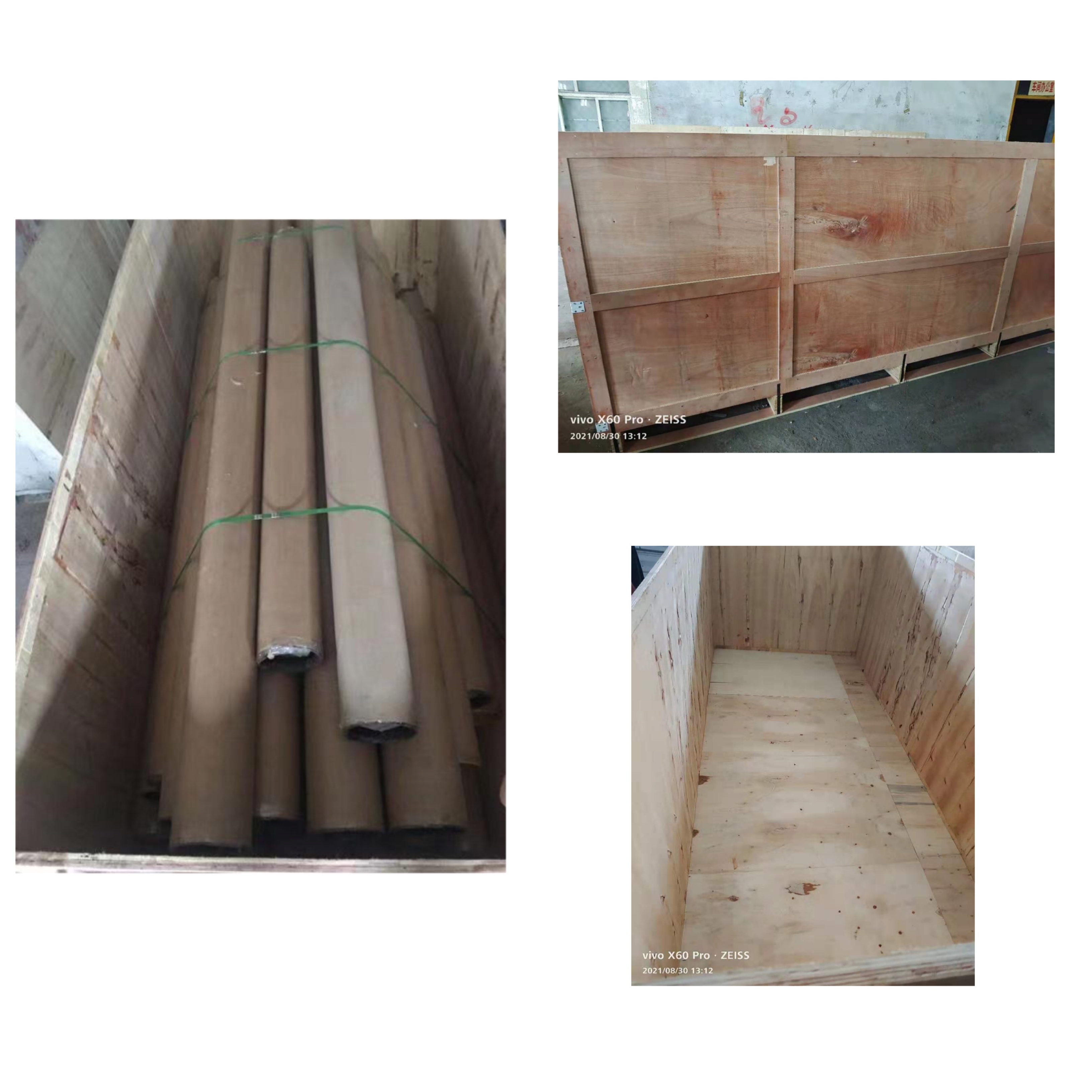 Groupeve wooden box for blinds fabric shipping