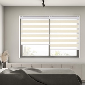 Remote Controlled Jacquard Cartoon Roller Zebra Shade Solar Roller Smart Blinds Manual Window Day Night Fabric Zebra Blinds Fabrics