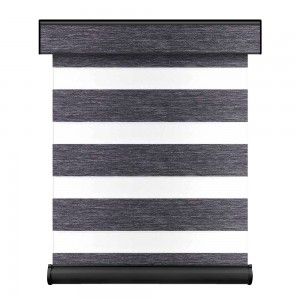 New Arrival Ready Stock 100% Polyester Dual Rainbow Roller Up Fabrics For Window Blinds