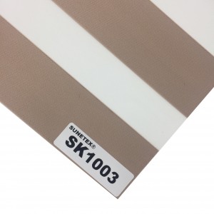 Semi-Blackout Roller Blind Zebra Fabric For Window Door Blinds Between Glass Blackout Zebra Fabric UV Resistance Zebra Shade