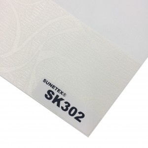 Shinning Textured Translucent 100% Polyester Dual Blinds Fabric With Pattern