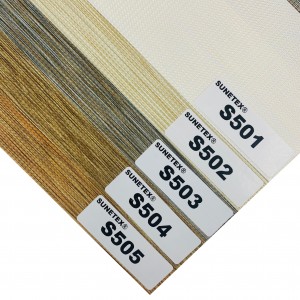 Factory Direct Sale 100% Polyester Light Control Translucent Dual Roller Blinds Fabrics For Window Treatment