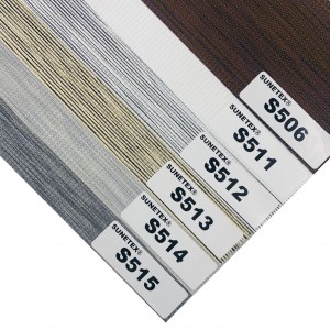 Double Day And Night 100% Polyester Fiber UV Proof Zebra Blinds Fabric For Window