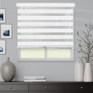 Remote Controlled Jacquard Cartoon Roller Zebra Shade Solar Roller Smart Blinds Manual Window Day Night Fabric Zebra Blinds Fabrics