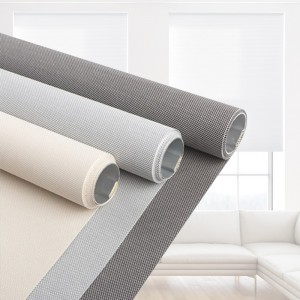 Quality sunscreen fabric Waterproof flame retardant fireproof Window Blinds Fabric Polyester Plain Blackout Roller Blind Fabric