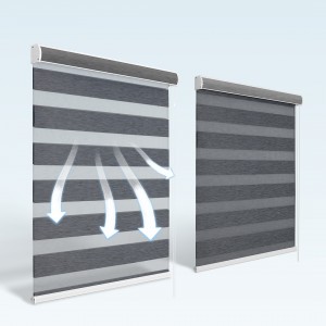 Protect UV Interior Motorized Africans Jacquard Zebra Roller Blind Window Curtains Day Night Zebra Roller Blinds Fabrics Zebra