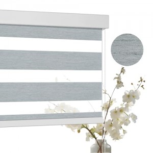 Filter Light Mildew Proof Anti Aging Material Fireproof PVC Polyester Colorfast Zebra Blind Fabric