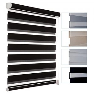 2024 Popular White Black Zebra Print Polyester Zebra Blind Fabric Stylish Blackout Window Shades